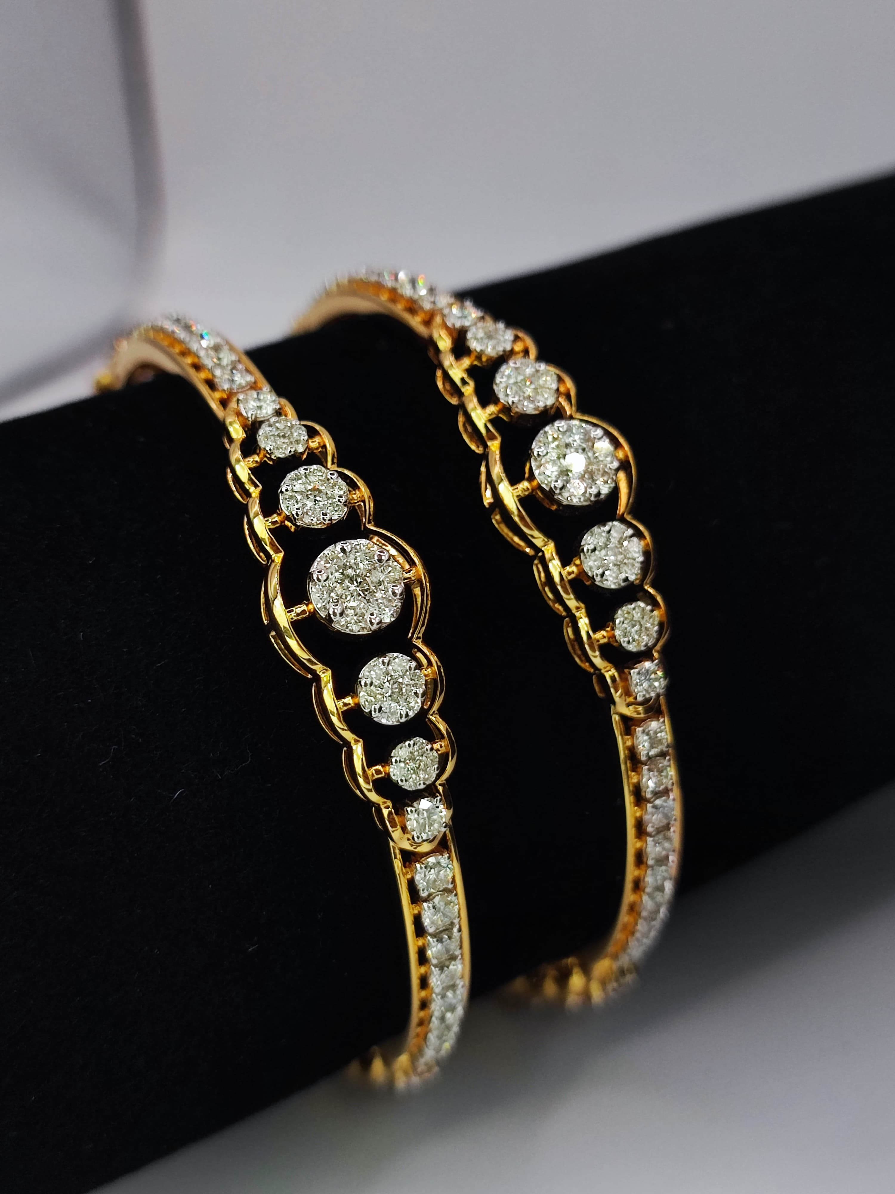 Regal Radiance Diamond Bangles